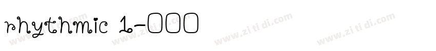 rhythmic 1字体转换